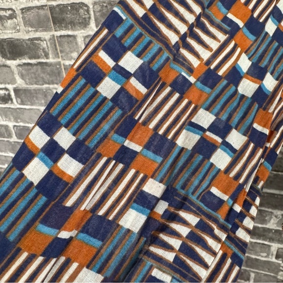 Isabel Marant Etoile Nahla Printed Blouse geometric button down shirt top blue - Picture 6 of 12